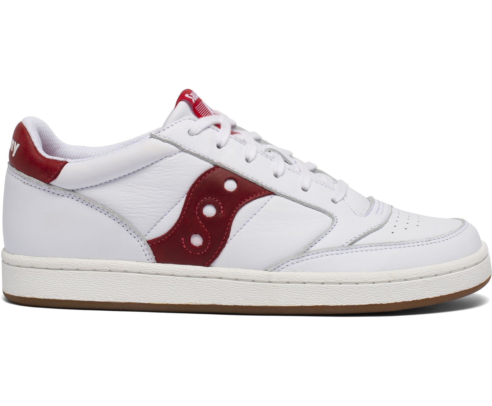 Women's Saucony Jazz Court Originals White / Red | Singapore 051NWYB